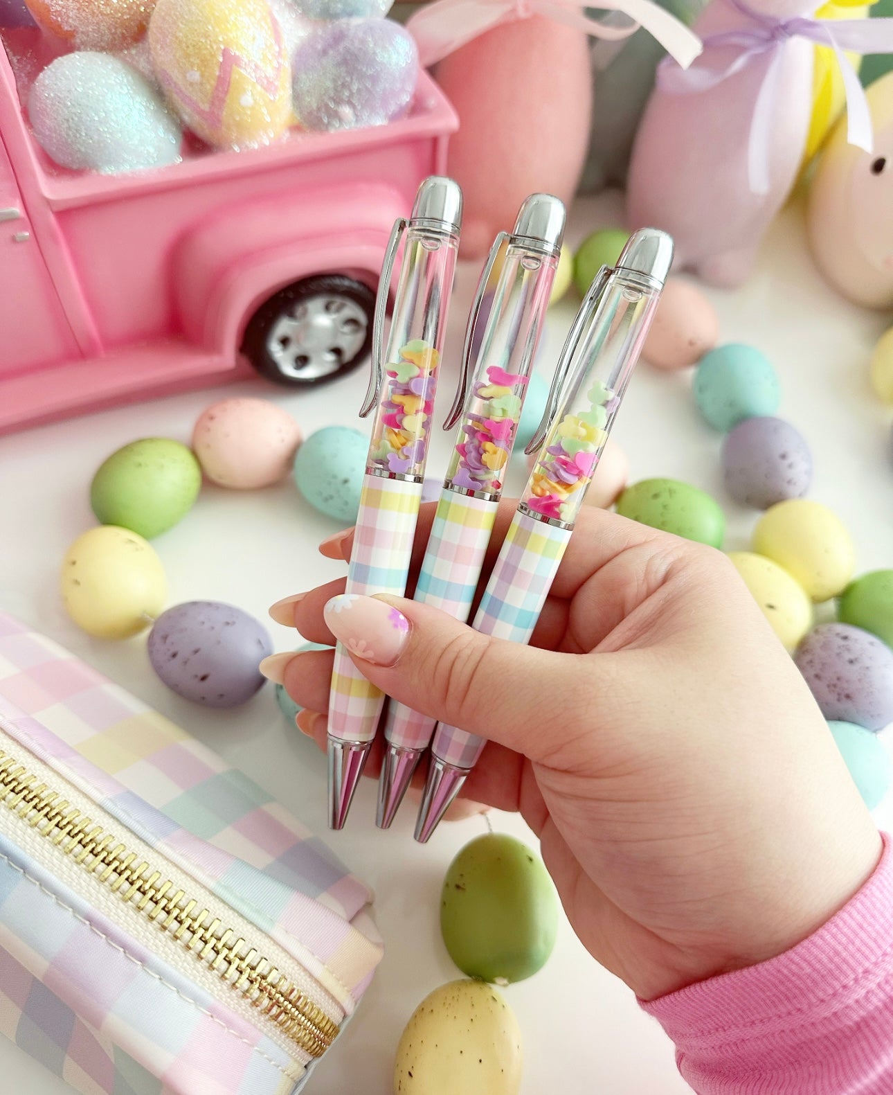 rainbow gingham - Shine Sticker Studio Collab