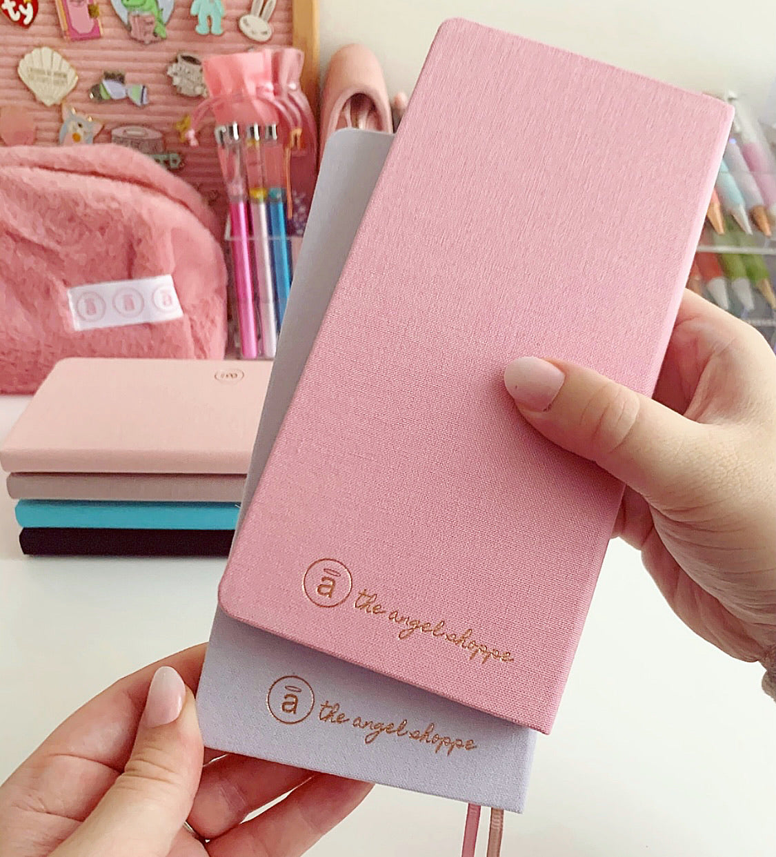 TAS weekly planner with white TOMOE RIVER PAPER