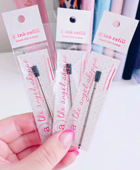 Zebra 0.5mm Black Gel ink Refill - exclusive to our chic pens