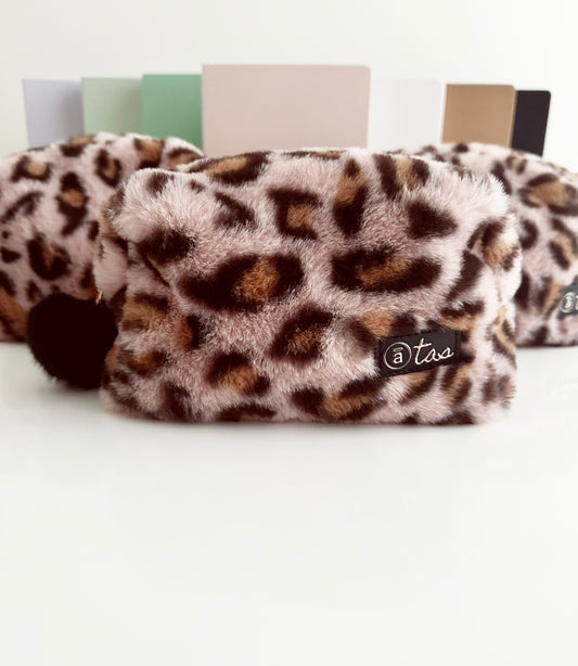 Leopard Luxe Fur Pouch