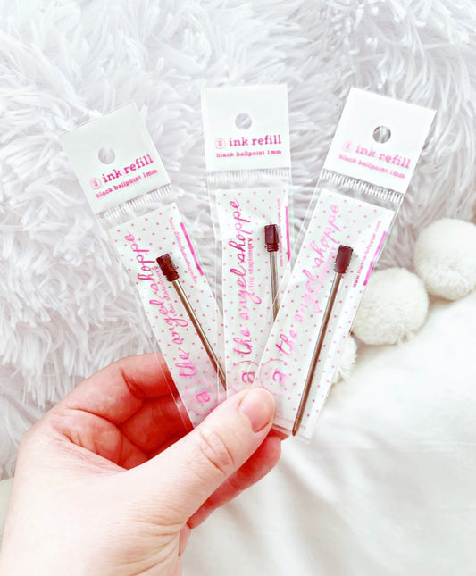 1 mm Black Ballpoint ink Refill - exclusive to our chic pens