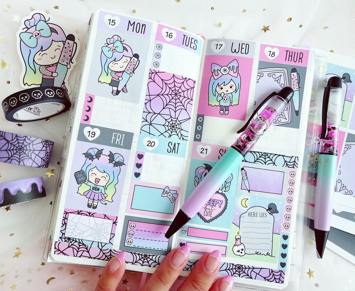 Spookie Cutie collab with Shine Sticker Studio