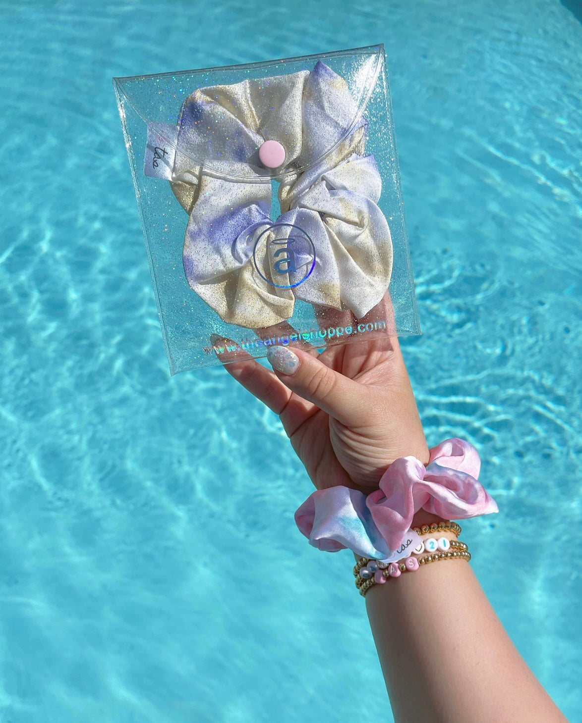 Beach Day large luxe hair scrunchie