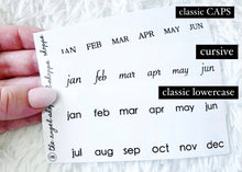 classic black tabs- clear stickers