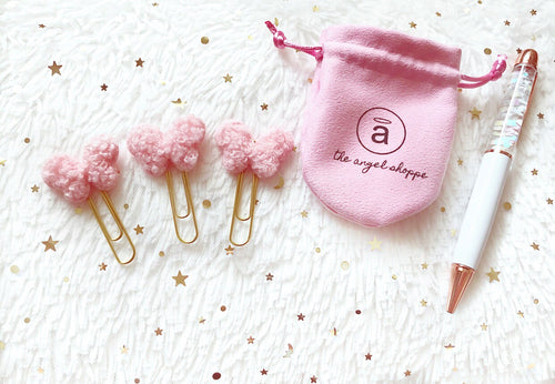 mini teddy butterfly clips